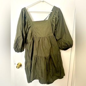 Olive green dress